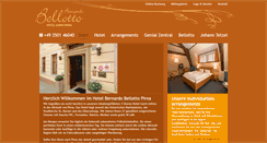Desktop Screenshot of hotel-bellotto.de